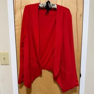 TORRID Red CropBlazer